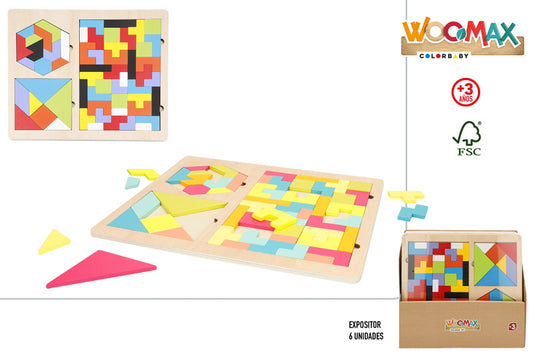 Puzzle de Madera Infantil 2/S (Disponible en 6 Diseños) +3 Años-Woomax –