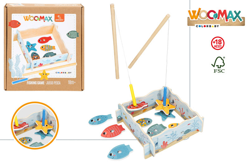 Juego de Pesca de Madera Infantil (+18M)-Woomax Zookabee –