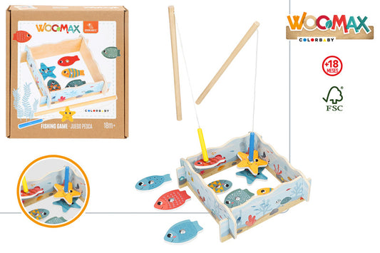 Juego de Pesca de Madera Infantil (+18M)-Woomax Zookabee –