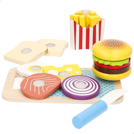 Set de Hamburguesa y Sandwich de Madera (+24 Meses)-Woomax –
