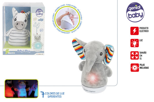 Peluche con Lámpara 7 Funciones 15 cm (2/S) +0M -Genial Baby