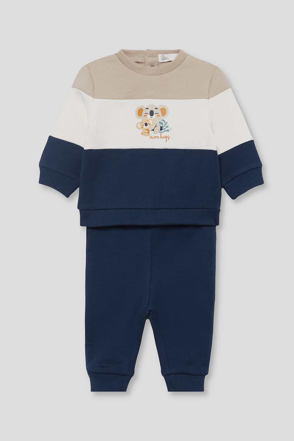 Conjunto Bebé Niño Koalas Azul Marino, Crudo y Beige | Street Monkey | 362033