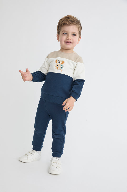 Conjunto Bebé Niño Koalas Azul Marino, Crudo y Beige | Street Monkey | 362033