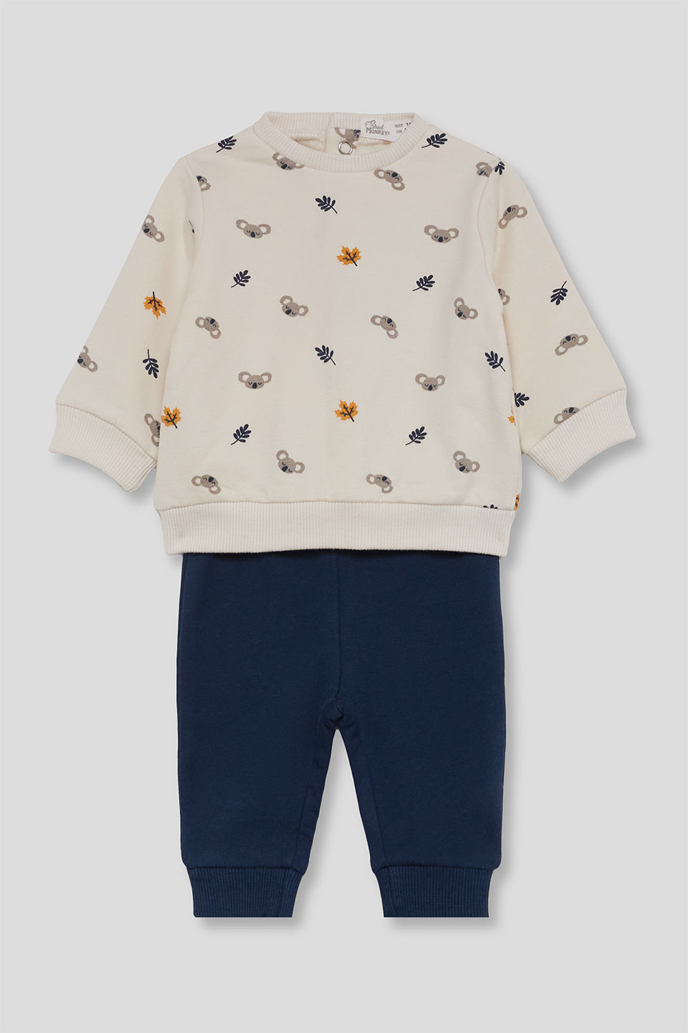 Conjunto Bebé Niño Koalas Azul Marino y Crudo | Street Monkey | 362035