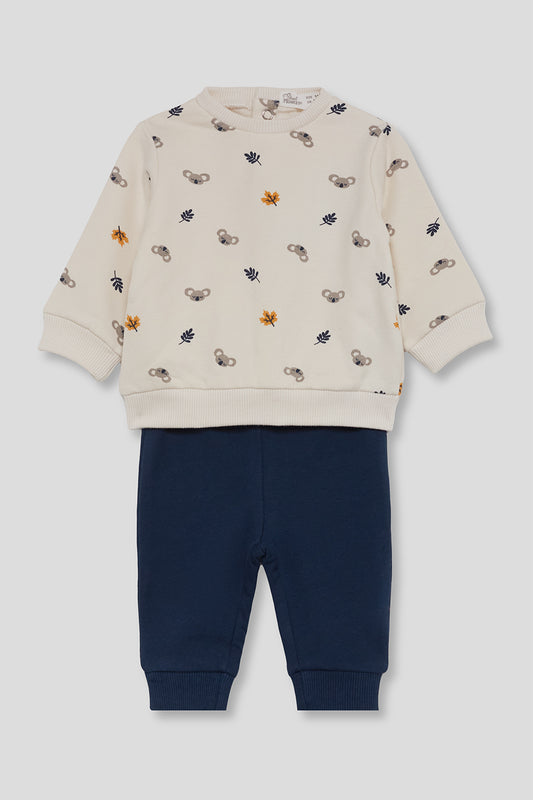 Conjunto Bebé Niño Koalas Azul Marino y Crudo | Street Monkey | 362035