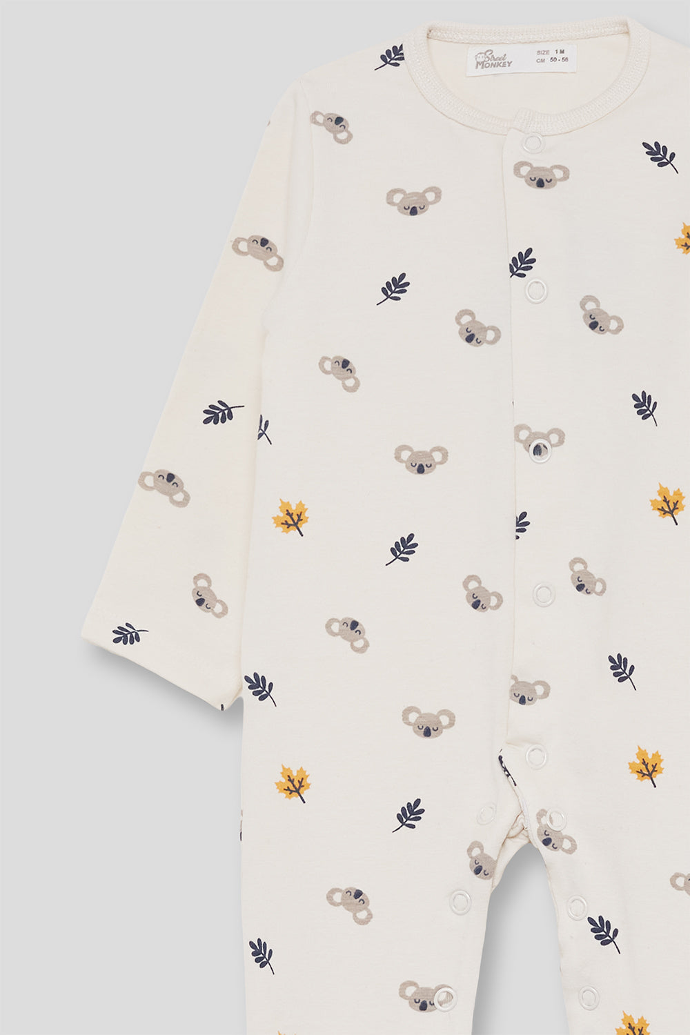 Pijama Bebé Unisex Koalas Crudo con Patucos | Street Monkey | 362039