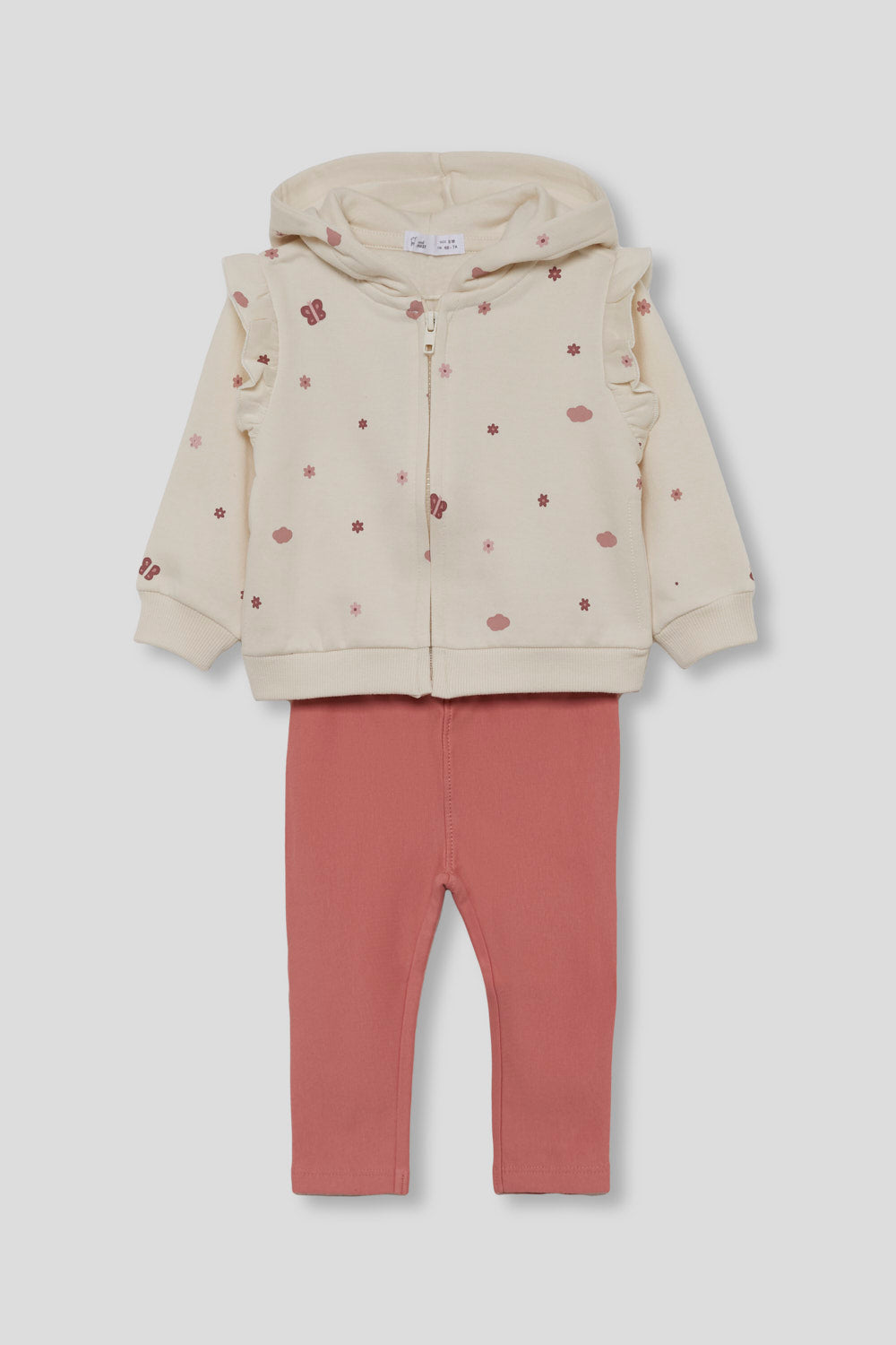 Conjunto Bebé Niña Sudadera con Capucha y Leggings | 363008
