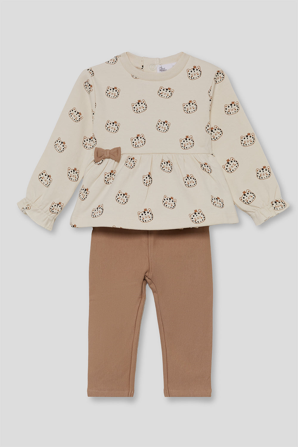 Conjunto Bebé Niña Blusa Estampada y Leggings | 363010