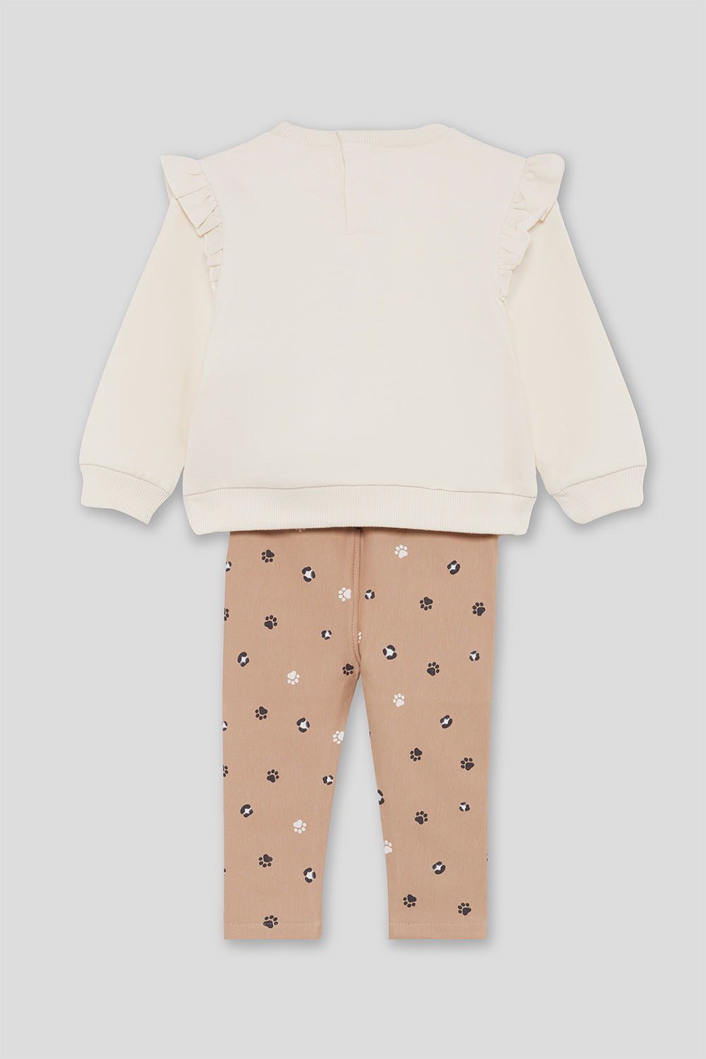 Conjunto beige de gato y huellas – Street Monkey