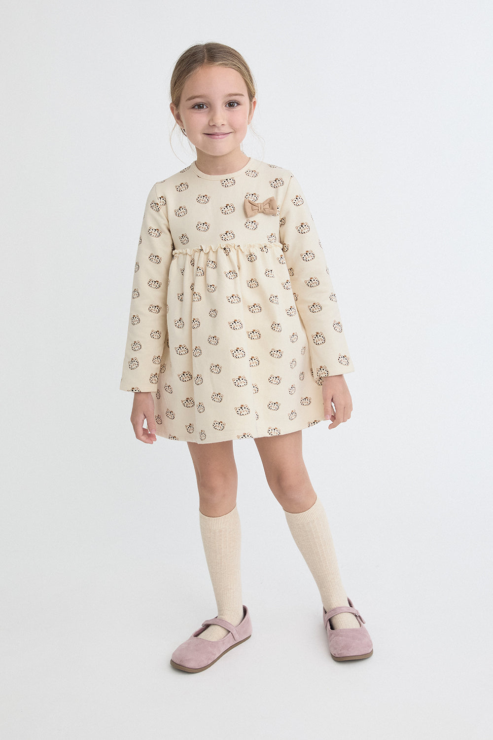 Vestido crudo estampado de gatitos – Street Monkey