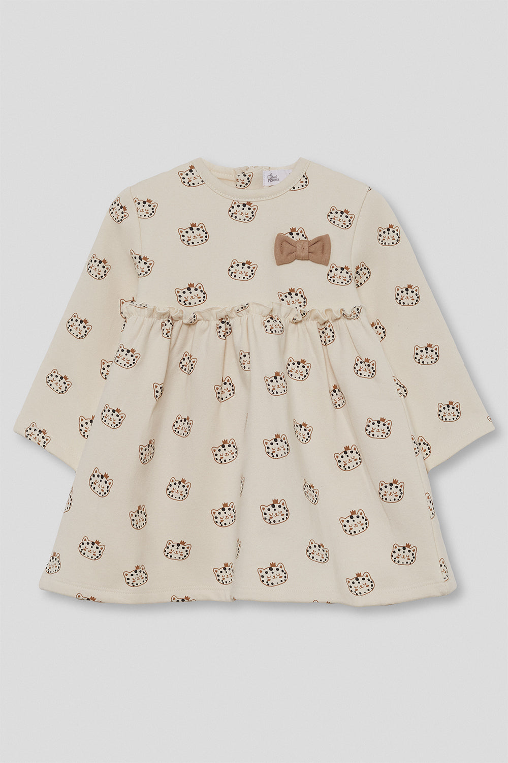 Vestido crudo estampado de gatitos – Street Monkey
