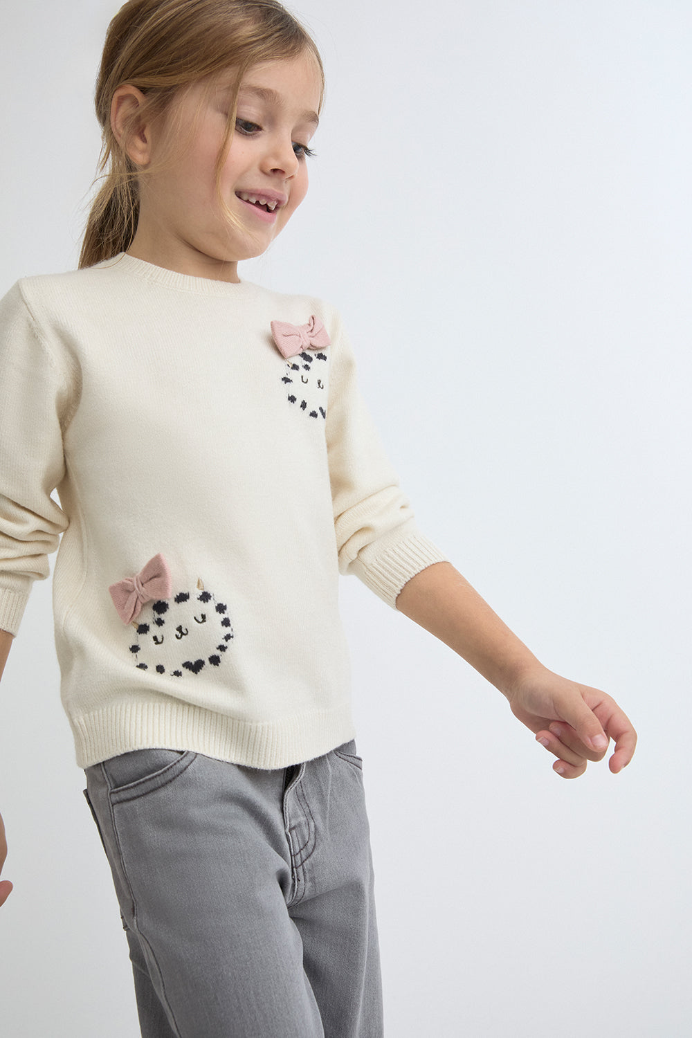 Jersey crudo de punto con gatitos – Street Monkey