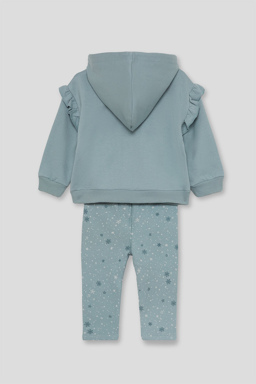 Conjunto Bebé Niña Sudadera con Capucha y Leggings Estampados | 363021
