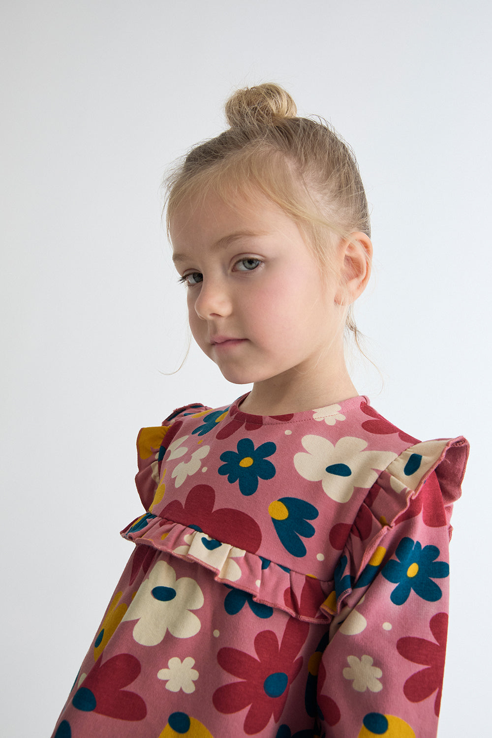 Vestido Bebé Niña Estampado Floral con Volantes | Siju Moda Infantil