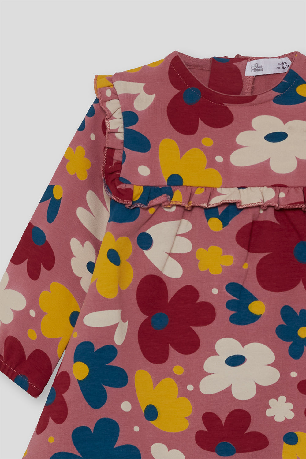 Vestido Bebé Niña Estampado Floral con Volantes | Siju Moda Infantil