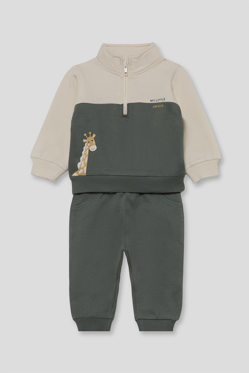 Conjunto Bebé Niño Verde con Sudadera y Pantalón | Siju Moda Infantil