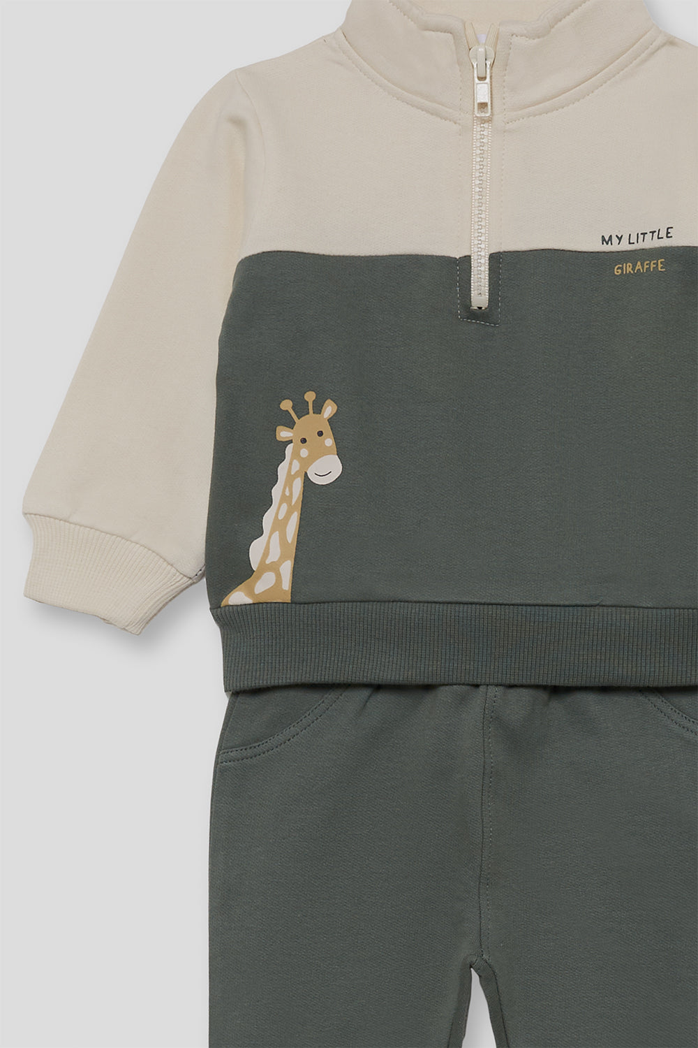 Conjunto Bebé Niño Verde con Sudadera y Pantalón | Siju Moda Infantil