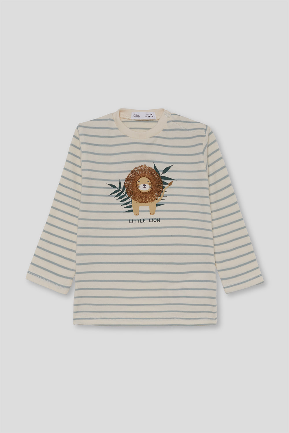 🦁 Camiseta de rayas con león Street Monkey
