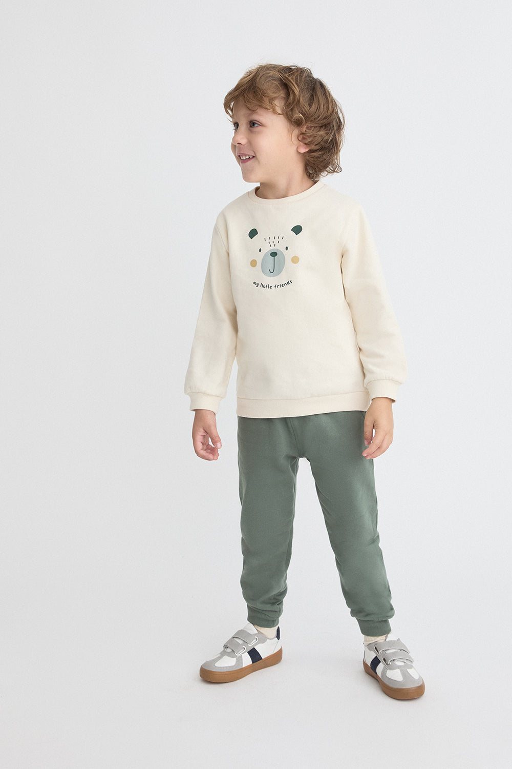 🐻 Conjunto de sudadera y pantalón con osito Street Monkey
