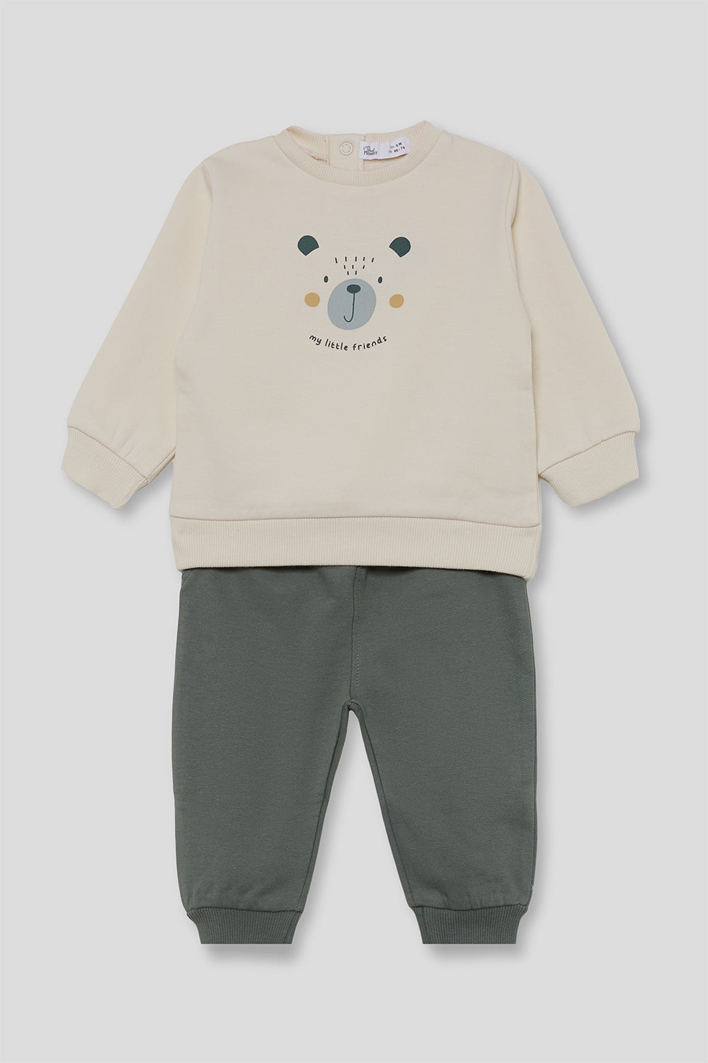 🐻 Conjunto de sudadera y pantalón con osito Street Monkey