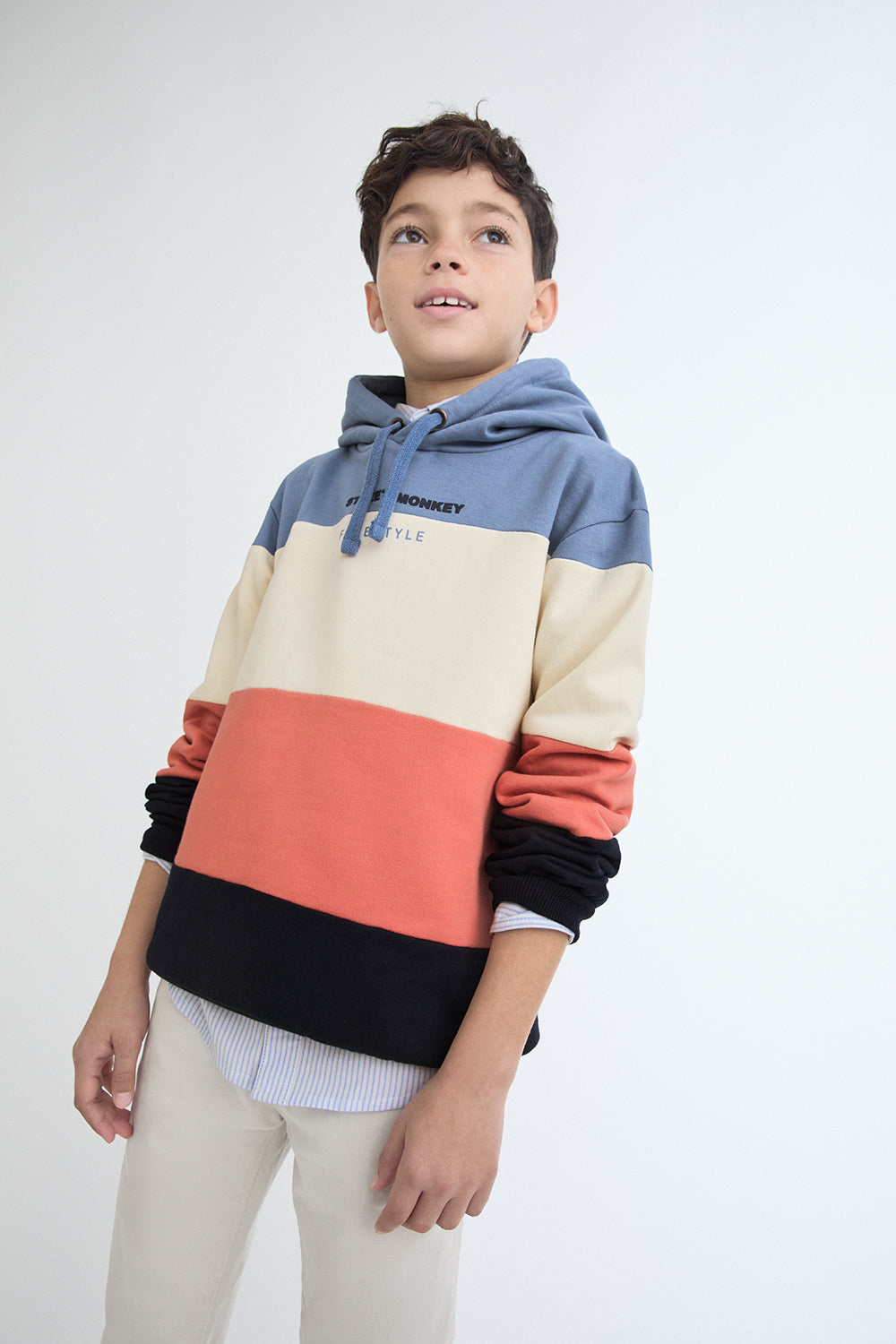 🧢 Sudadera con capucha multicolor Street Monkey