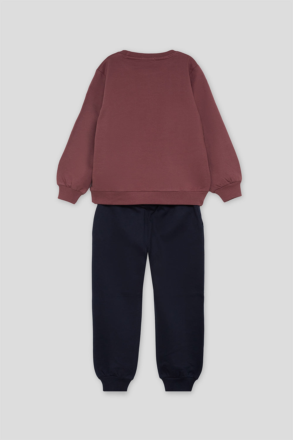 Conjunto Niño Sudadera Borgoña y Pantalón Azul Marino Street Monkey | Siju