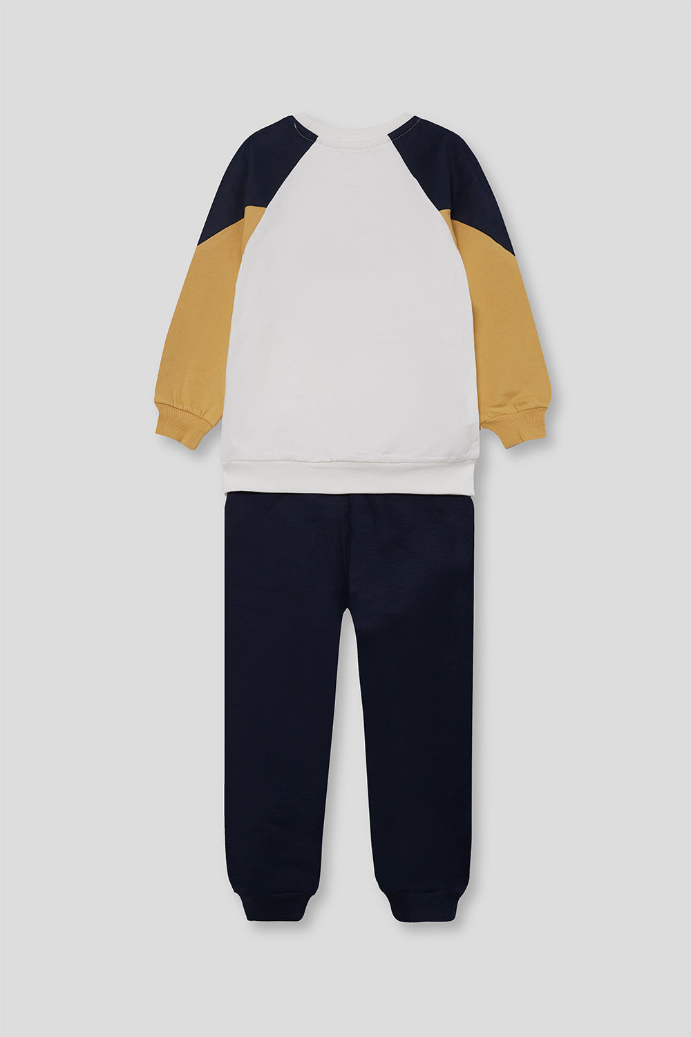 Conjunto Niño Sudadera Alaska Marino y Mostaza Street Monkey | Siju Moda Infantil