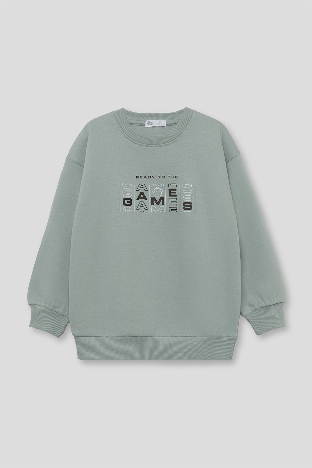 Sudadera Niño Verde Medio Ready to the Game Street Monkey | Siju Moda Infantil