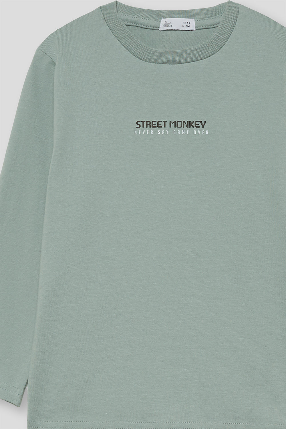 Camiseta Niño Verde Medio Game On Street Monkey | Siju Moda Infantil