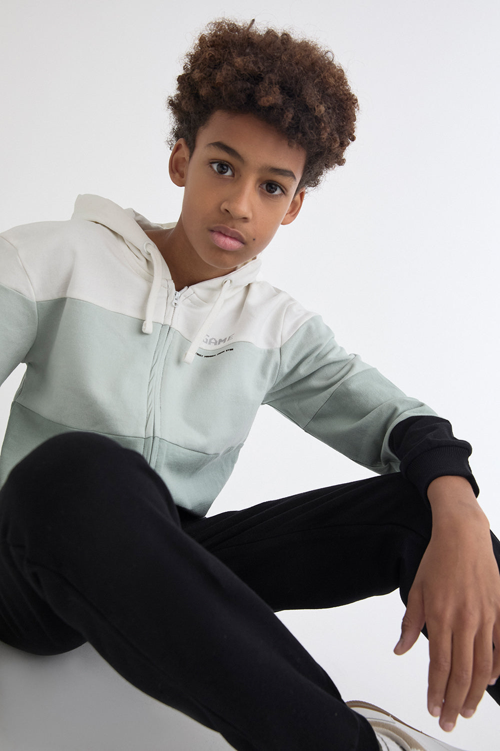Chándal Niño Negro y Verde Game Street Monkey | Siju Moda Infantil