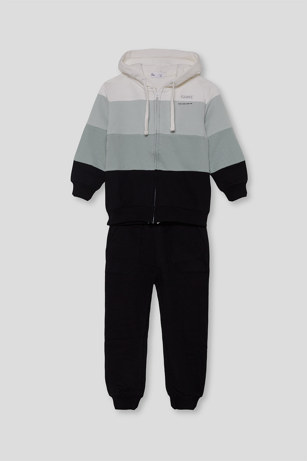 Chándal Niño Negro y Verde Game Street Monkey | Siju Moda Infantil