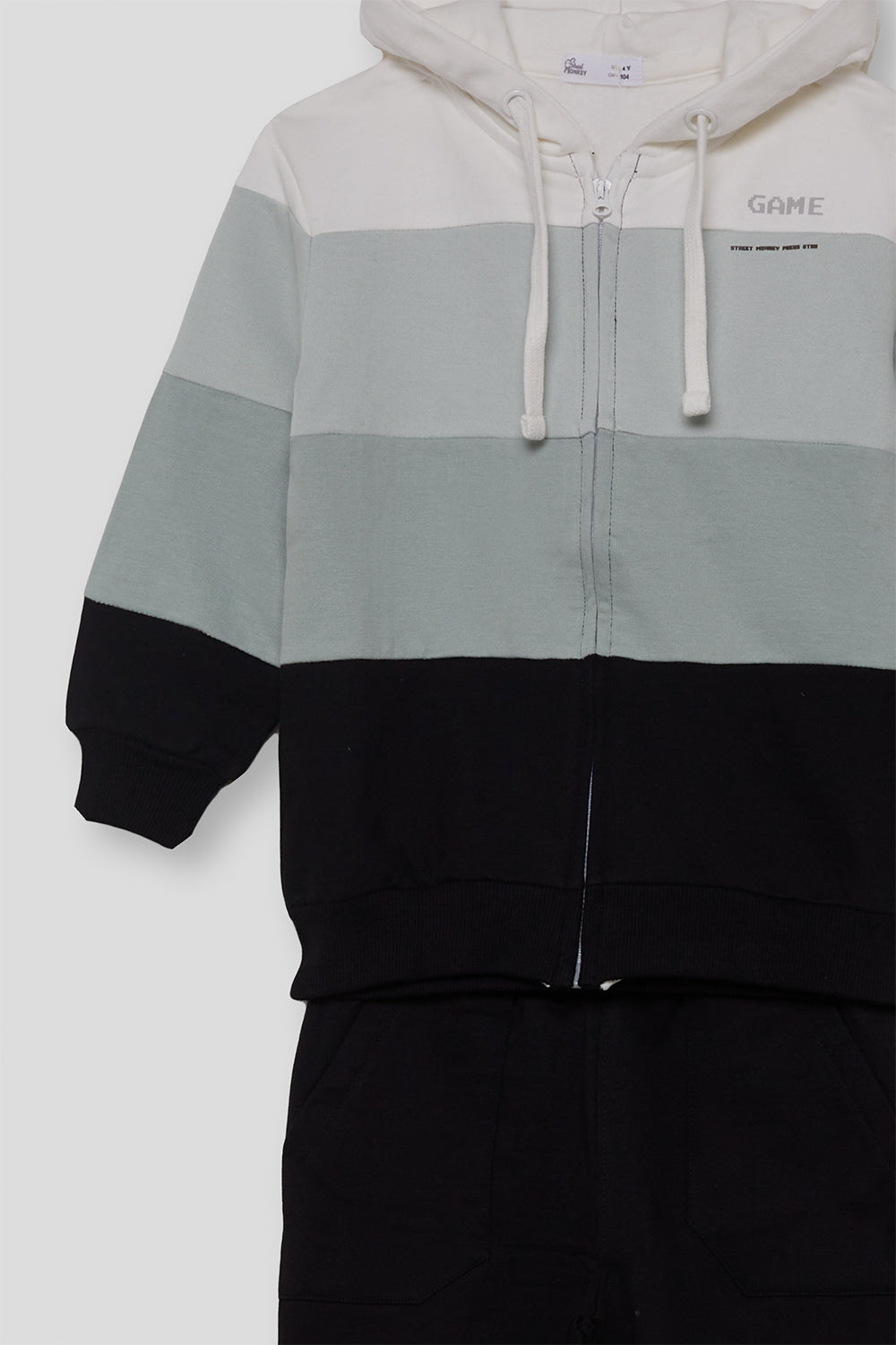 Chándal Niño Negro y Verde Game Street Monkey | Siju Moda Infantil
