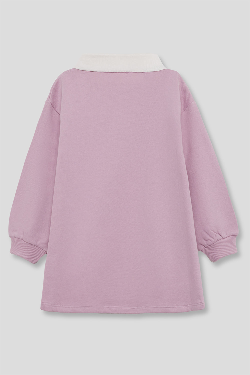 Vestido Niña Rosa con Cuello Crudo London 366006 | Siju Moda Infantil