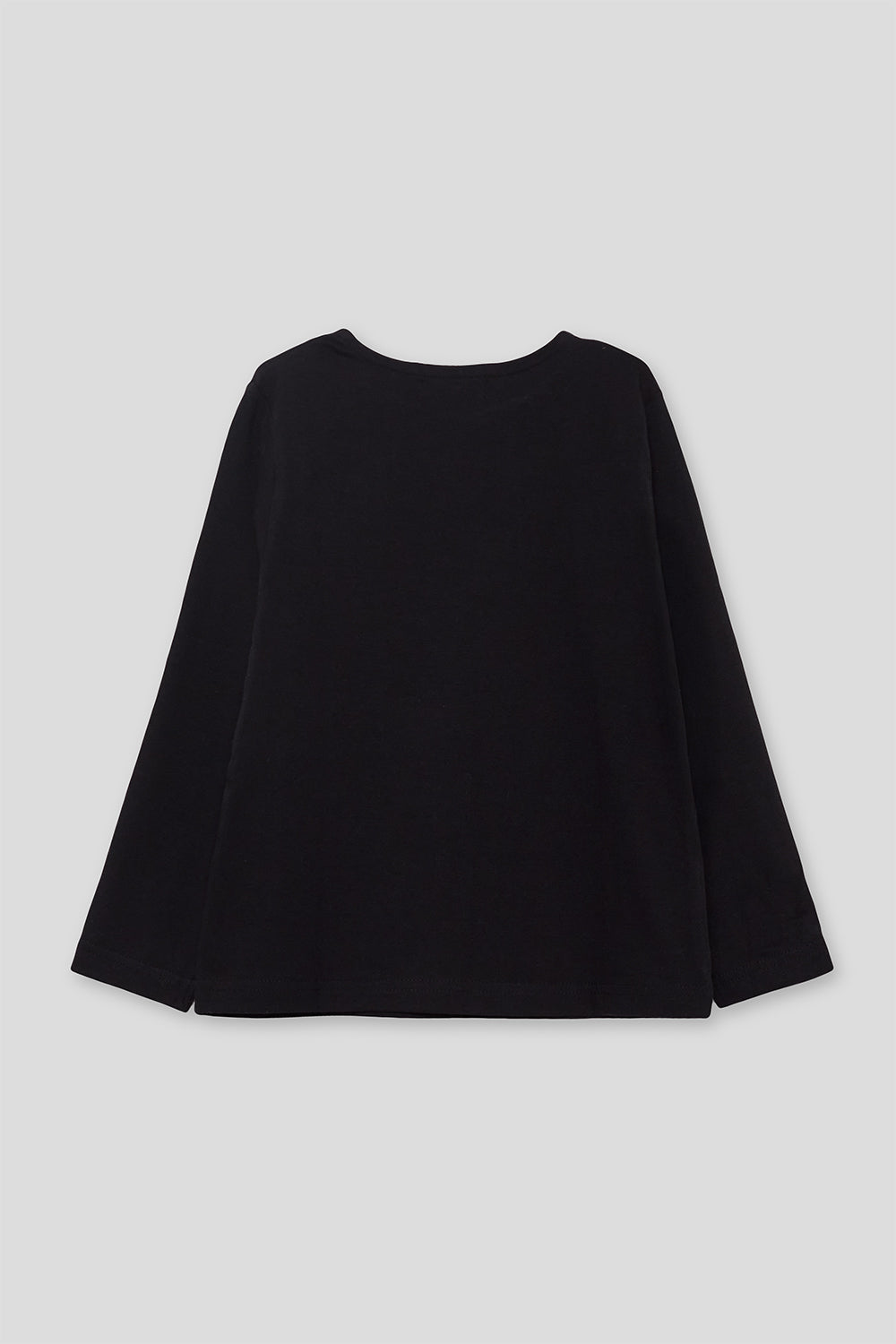 Camiseta Niña Negra con Volante “The Black Rose” | Ref. 364046 | Siju Moda Infantil