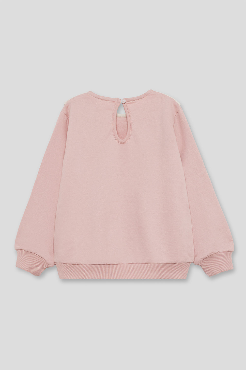 Sudadera Niña Rosa con Cuello y Lazo Crudo “Achieve Your Dreams” | Ref. 366050 | Siju Moda Infantil