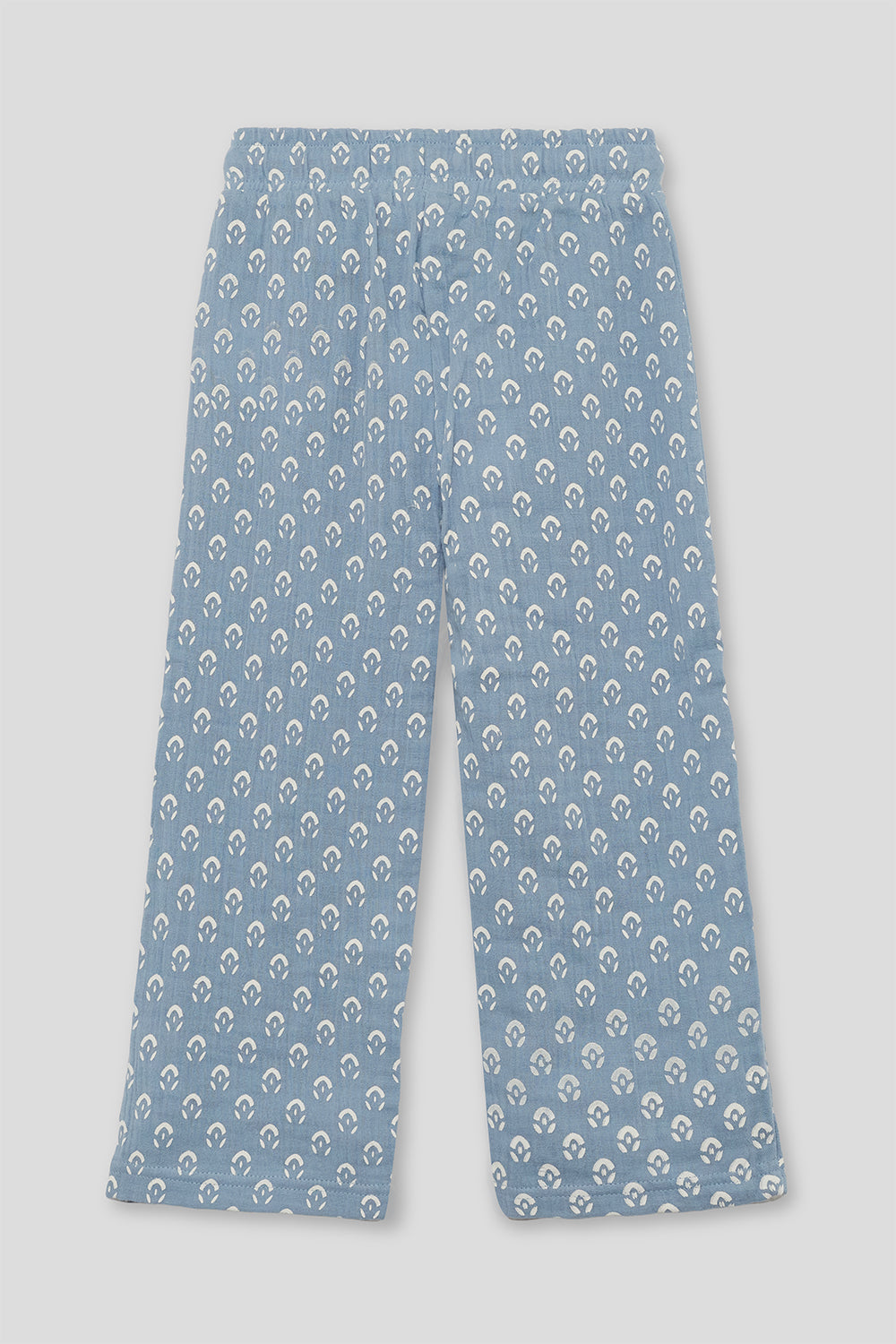 Pantalón Niña Azul Estampado con Cintura Elástica | Ref. 366061 | Siju Moda Infantil