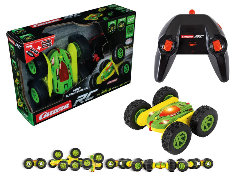 Mini Turnator 2.0 RC – Coche Acrobático con Luces LED 🔥