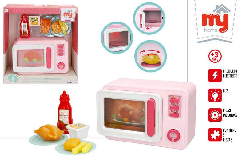 Microondas Infantil Eléctrico con Accesorios (+3 Años)-My Home