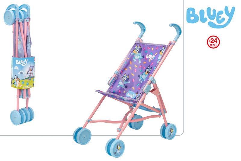 Bluey – Silla de Paseo Infantil para Muñecas (+24 Meses)