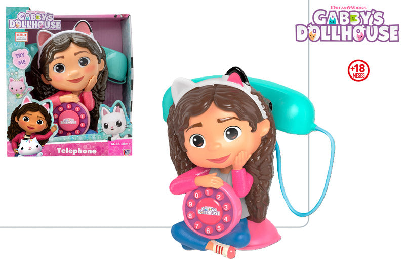 Gabby’s Dollhouse – Teléfono Infantil con Melodías (+18 Meses)