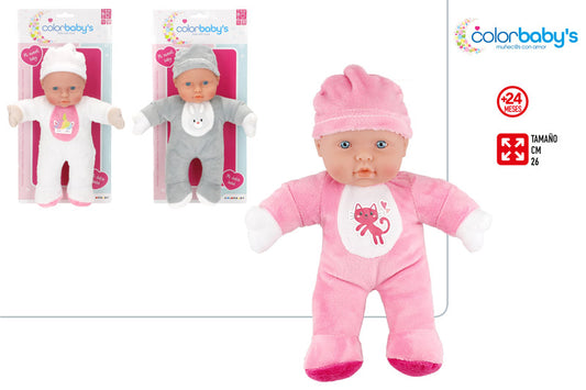 Bebé Blandito 26 cm + Accesorios (3 Modelos Surtidos) +24 -Colorbaby’s