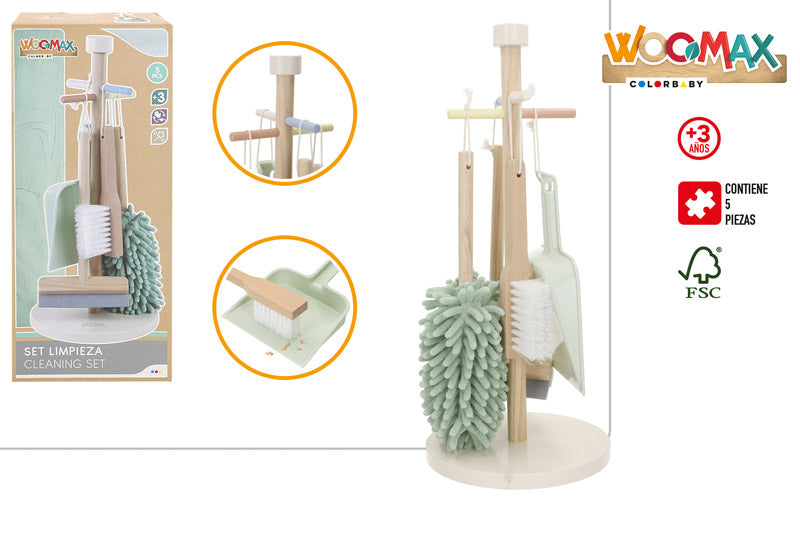 Set de Limpieza Infantil de Madera -Woomax