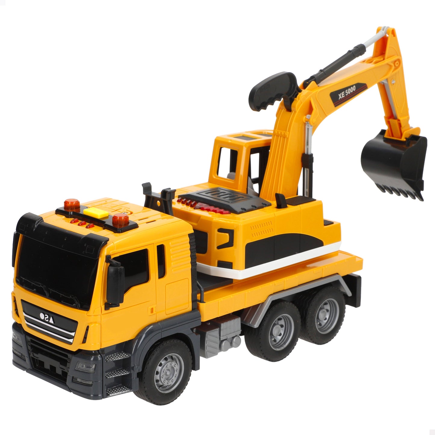 Camión Grúa 1:14 con Fricción, Luz y Sonido-Speed&Go