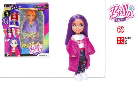 Muñeca 15 cm Vogue & Stylish (2 Modelos Surtidos)-Bella