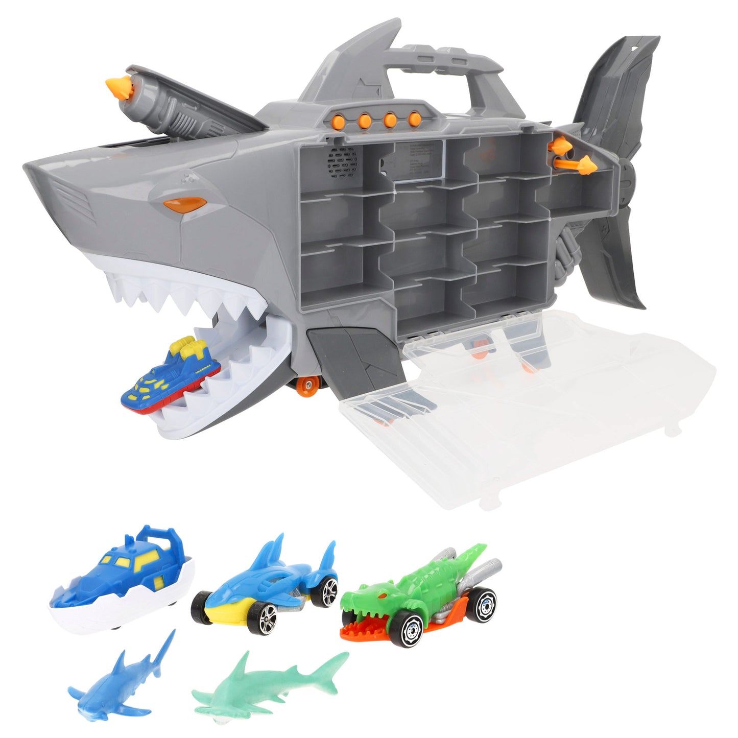 Maletín Transporte RoboShark con 6 Vehículos Teamsterz
