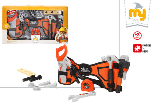 Cinturón de Herramientas Infantil 14 Piezas My Tools