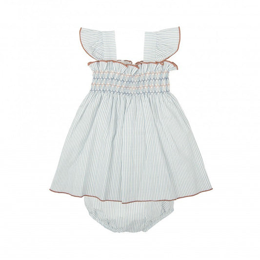 Jesusito nido de abeja tirantes Claridad Babidu 3-36 meses