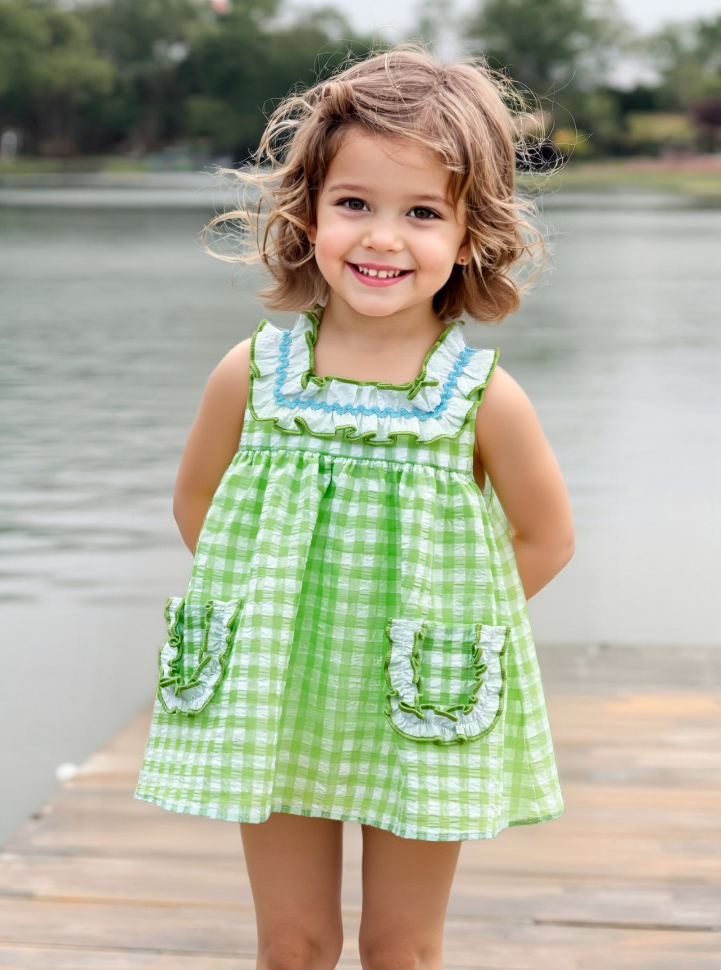 Vestido Bebé Catanzaro Verde 3-36 meses Del Sur
