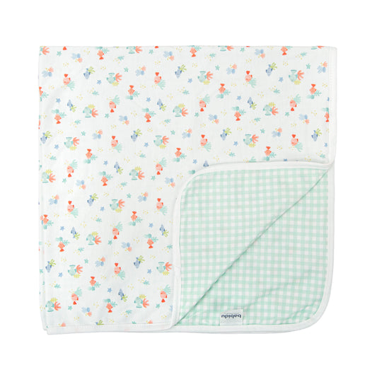 Arrullo Bebé Babidu Colección Ternura | Manta Reversible Algodón Suave