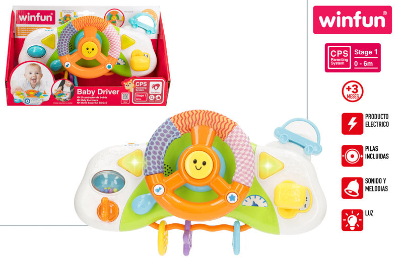 Simulador de Conducción para Carrito de Bebé (+3 Meses) Winfun